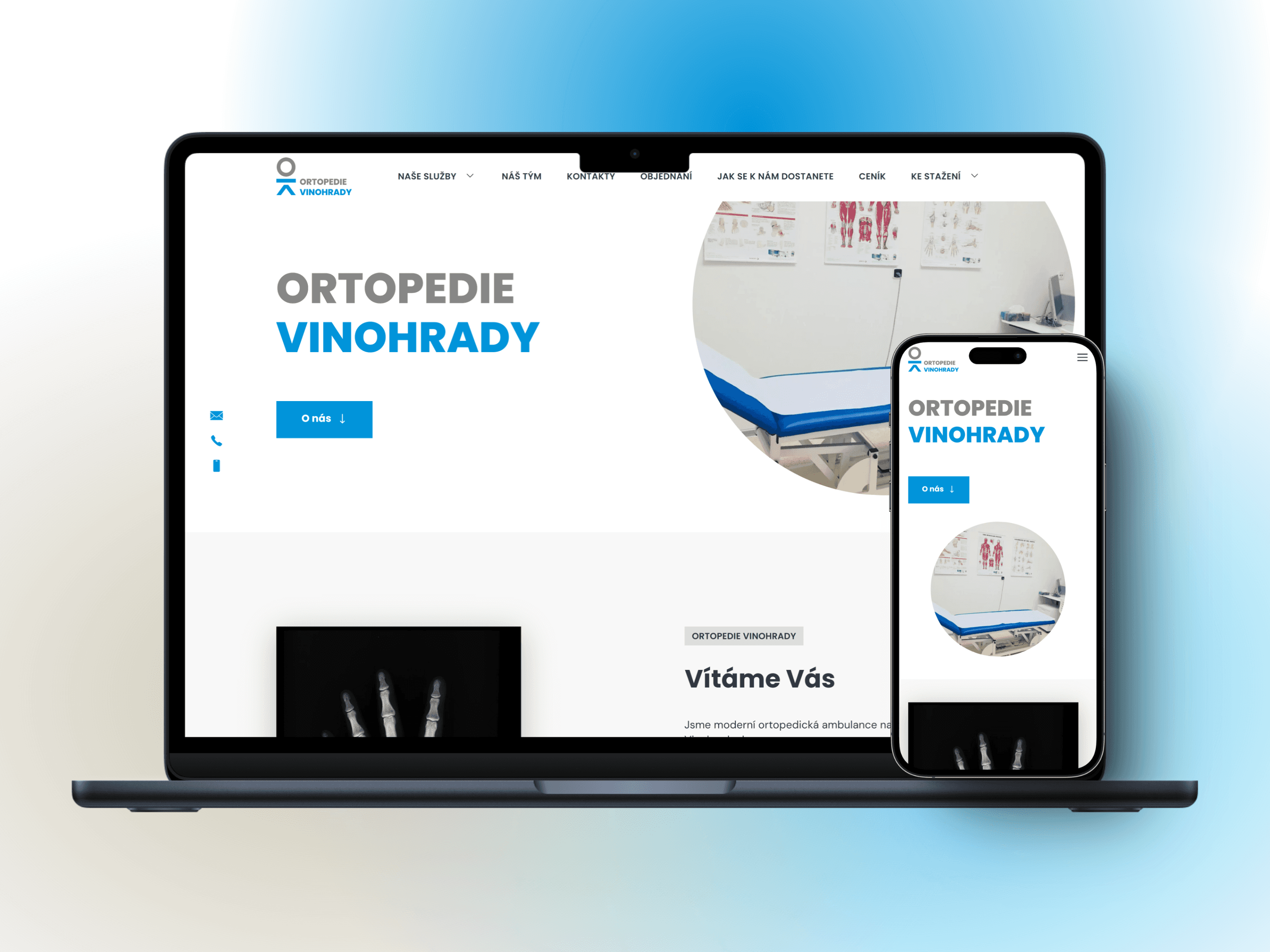 Náhled webu Ortopedie Vinohrady